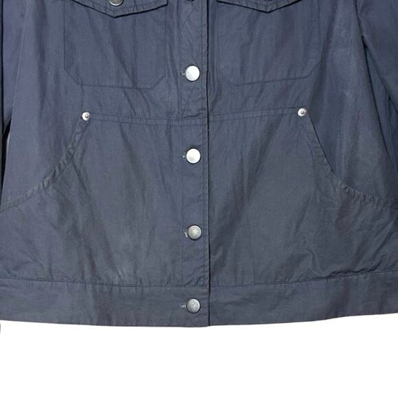 Bridge & Burn Women’s Burl Waxed Cotton Workwear Jacket Gray Size Medium - Picture 4 of 8